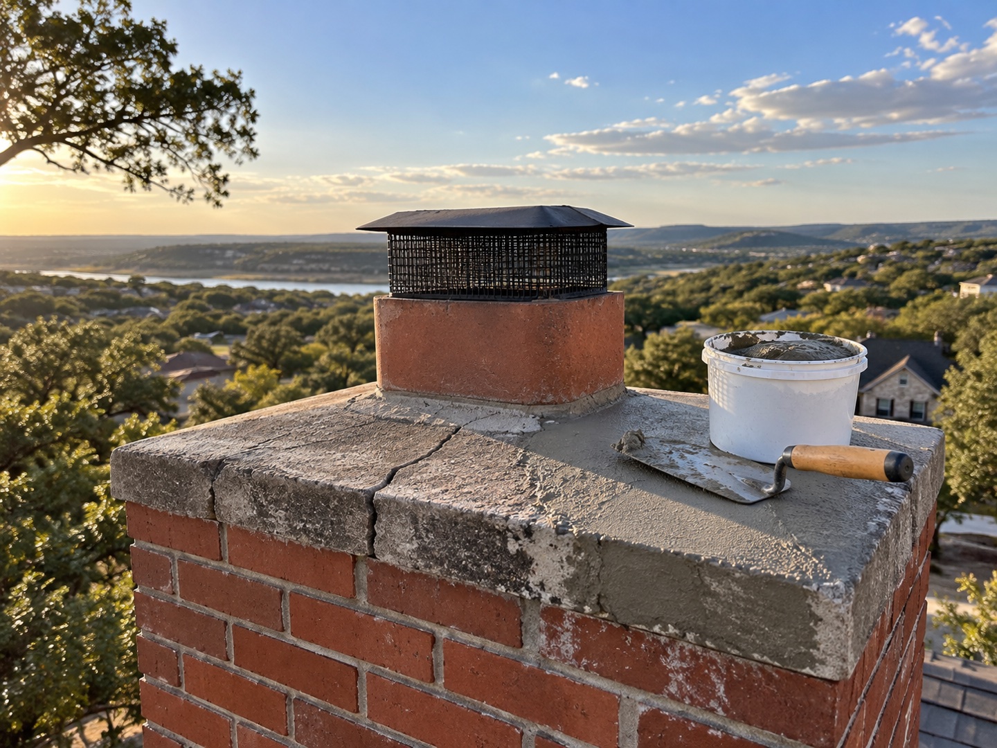 Chimney Crown Repair in Texas
